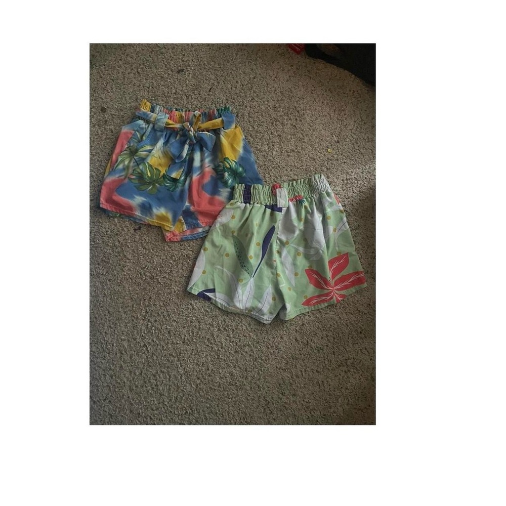 Colorful Tropical Print Shorts Set - TWO FOR 1 DEAL
